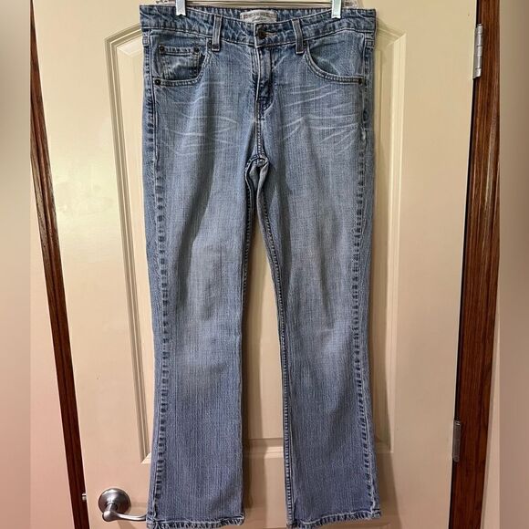 LEVI’S Stretch Low Rise Bootcut Jeans Cotton Blend Blue Women’s Size 8 - Picture 1 of 6